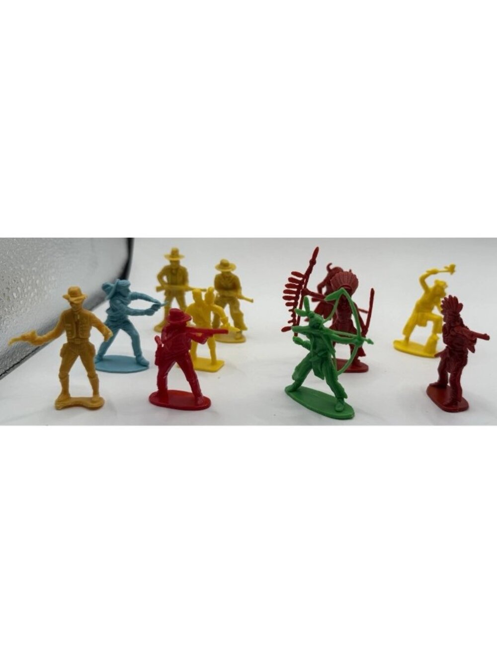 Vintage Cowboys and Indians 2.5” Plastic Lot of 10